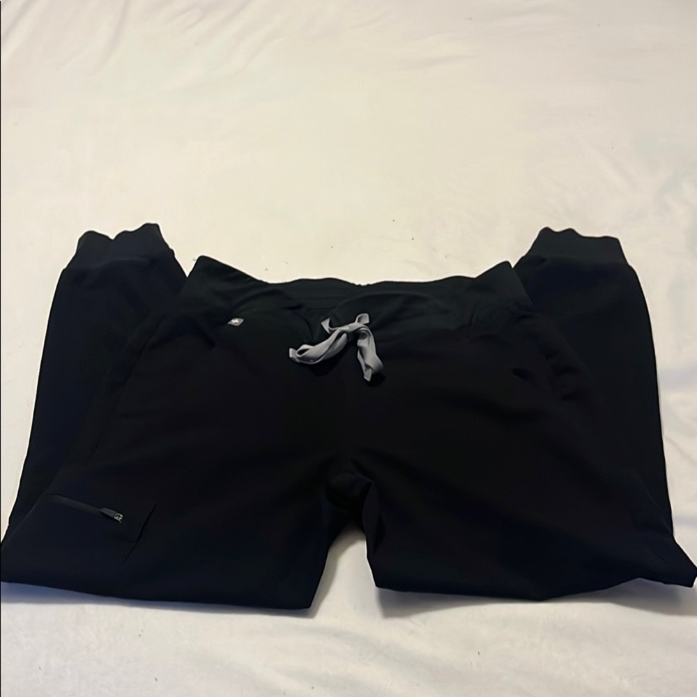Figs Black Jogger Scrub Pants